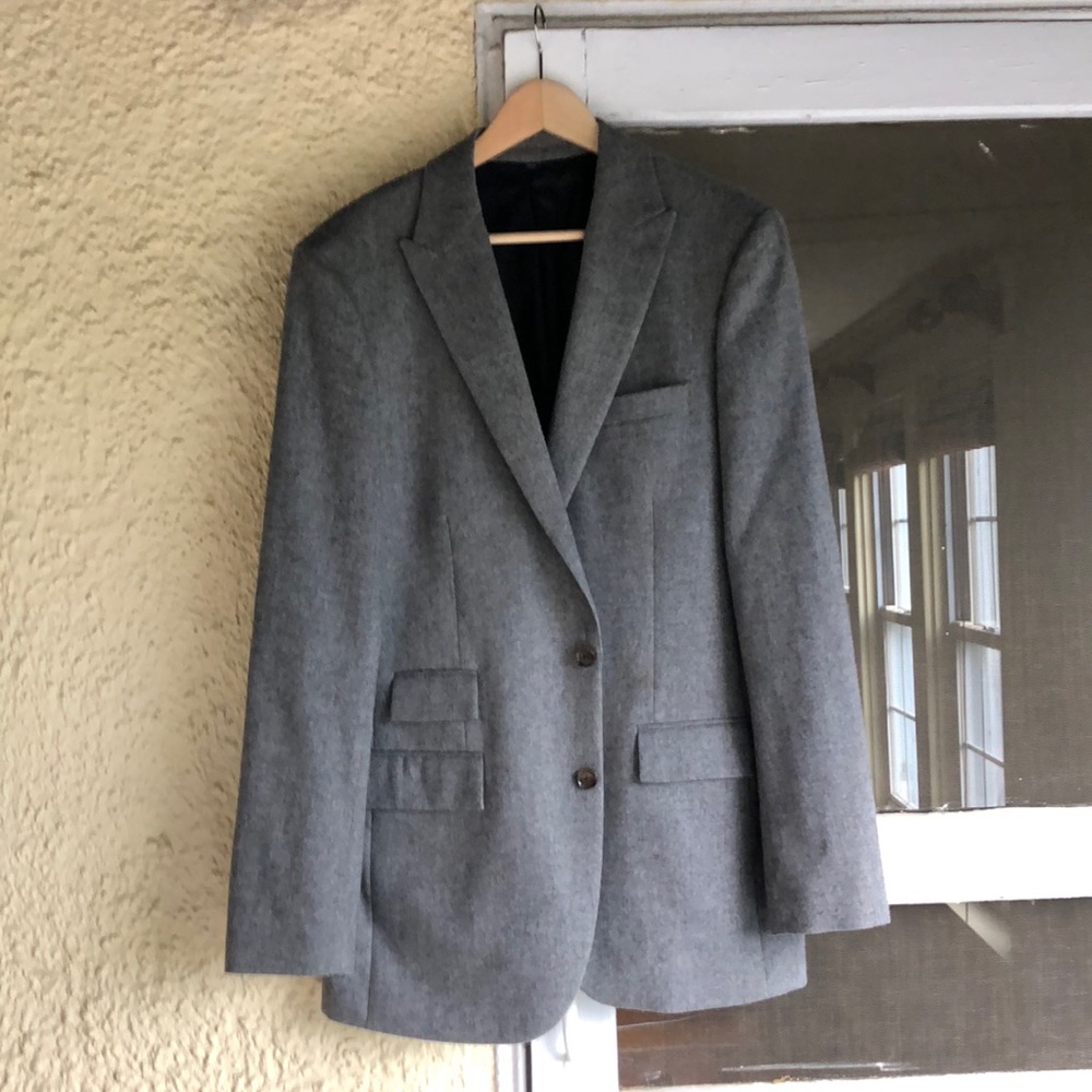 J Crew Factory Thompson Wool Gray Jacket